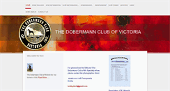 Desktop Screenshot of dobermannclubvictoria.com.au